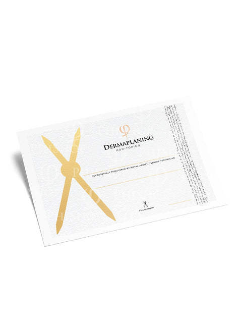 Dermaplaning Monitoring Certificate